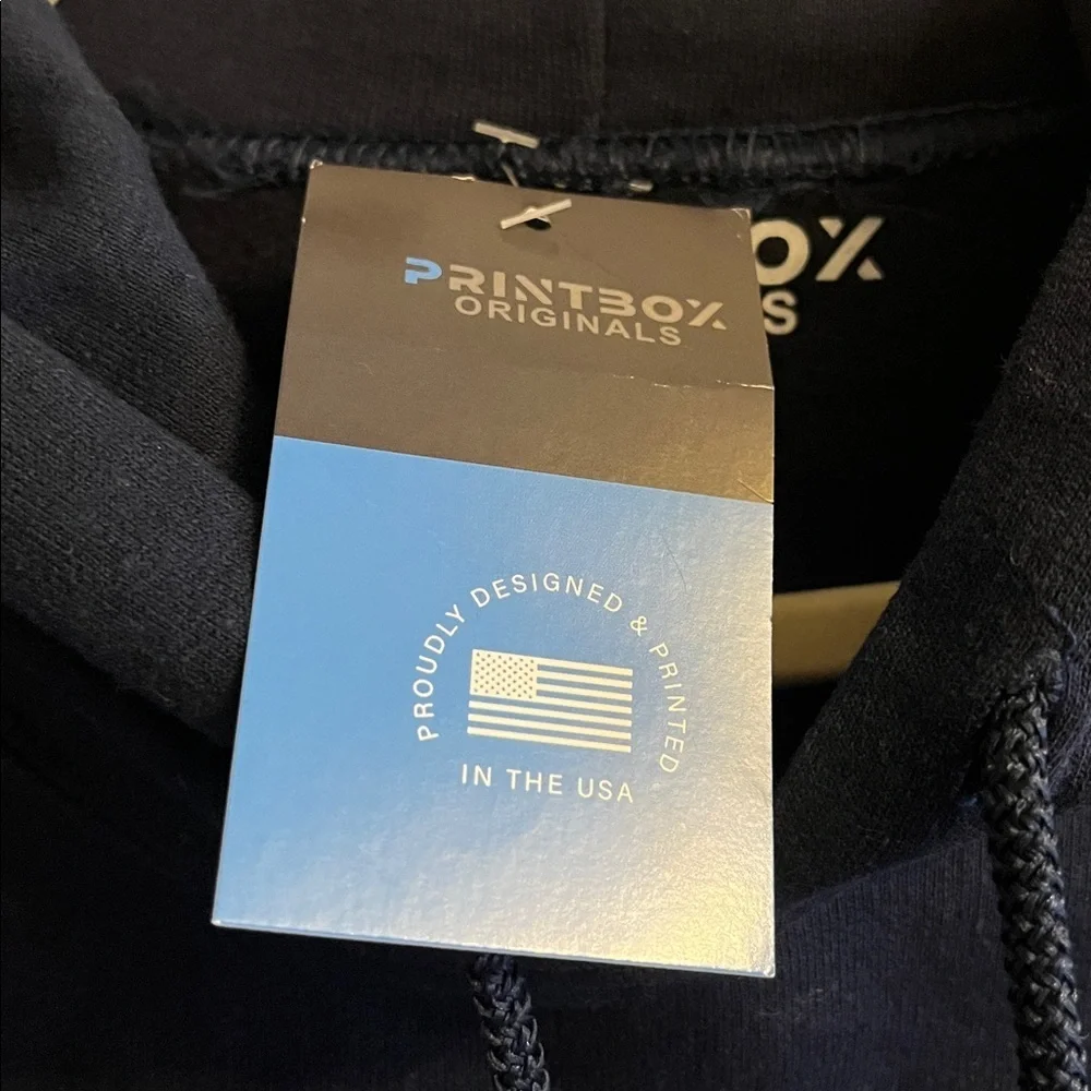 Mens New Dallas Cowboys Navy Blue Hoodie Size Large - Picture 4 of 4